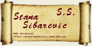 Stana Šibarević vizit kartica